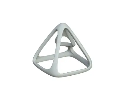SciFi Cube Object No 57924 Low Poly Shape Low-poly 3D model