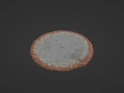 Metal Hole Cover Low-poly 3D model