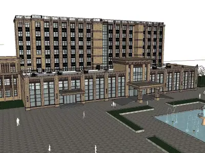 vacation spot-Resort-Fashion Leisure Hotel-0212 3D model