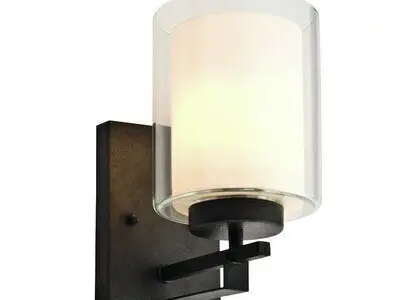 Alsip Light Rustic Bronze Armed Sconce 3D model