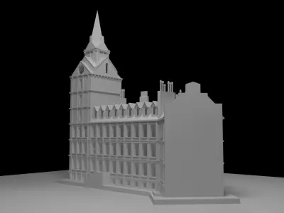 Building-5 big ben 3D model