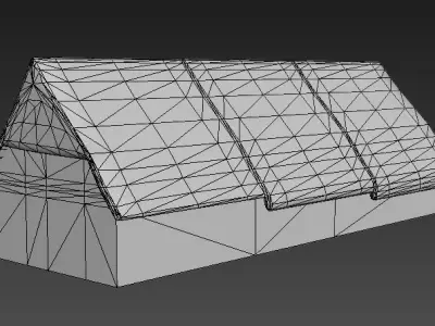 German House Low-poly 3D model