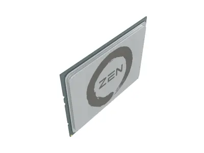 AMD TR4 CPU Zen V1 001 3D model