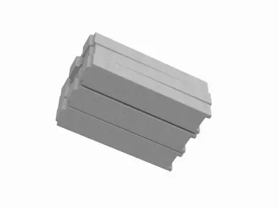 Stacked Concrete Blocks 3D model