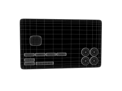 Cartoon Credit Card v2 008 Low-poly 3D model