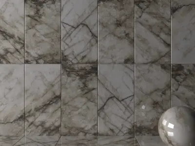 Wall Tiles Museum Crystal Thunder 60x120 Set 2 Texture