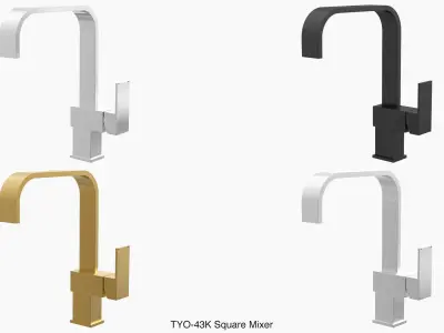 Fixtures - Kitchen Bathroom Faucet Pack C Low-poly 3D model