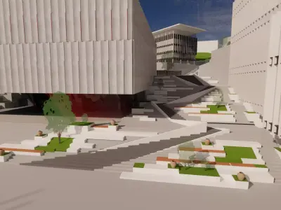 Modern City Block -A10 3D model