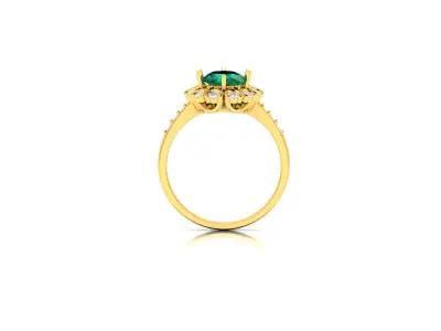 Women Ring  Render 3dm STL OBJ FBX Details 3D print model 243