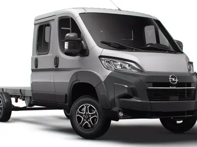 Opel Movano Chassis DoubleCab L3 2026 3D model