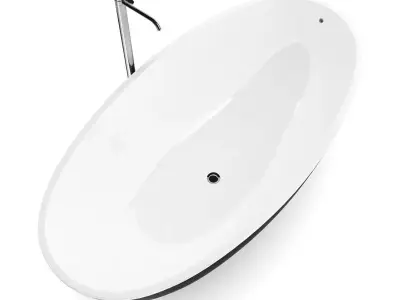 Black Bathtube 3D model