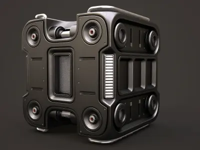 Sci Fi Box 3D model