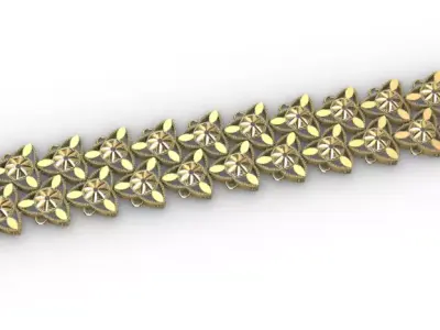 Gold bracelet chains new collection 61-70 3D print model 3D 3D print model
