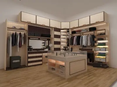 full dress room  3D model