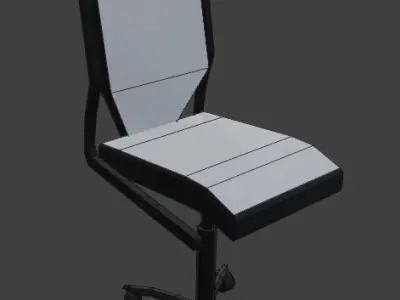 Low Poly Lab Chair 3D Model Low-poly 3D model