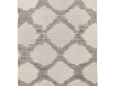 RANA HAND-KNOTTED WOOL RUG 3D model