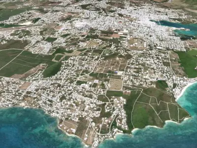 Antigua Island 3D model