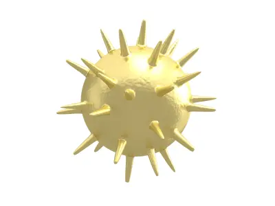 Virus v3 010 Low-poly 3D model