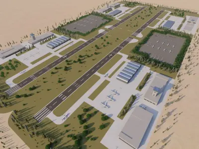 3D Airport-Airport 3D model