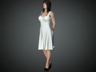 Women rigged  3D model