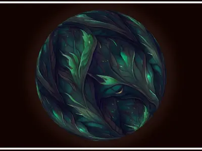 Grass Twilight Forest Floor -20 TEXTURES- Handpainted--PACK 2--- Texture