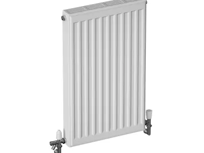 Heating radiator panel steel 3D model