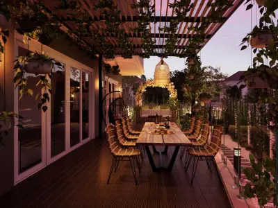 Exterior House Scene 3D model buy
