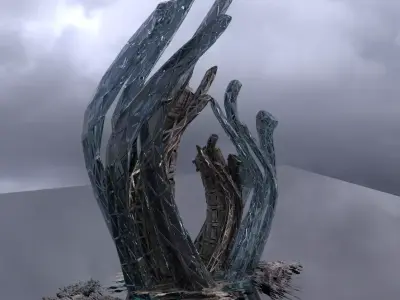 Guggenheim Sci fi modern art 3D model