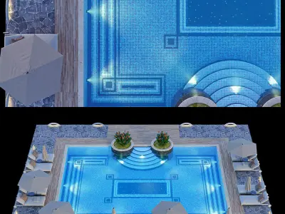 Swimming Pool 11 3D model