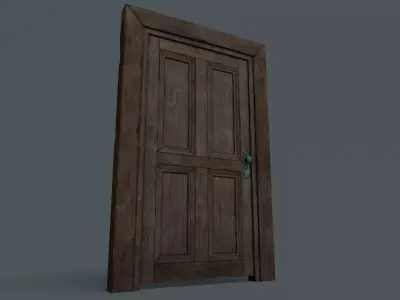 Old Door Low-poly 3D model
