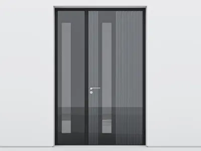 Aluminium door 122 3D model
