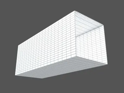 Grid Room Projection v1 001 Low-poly 3D model