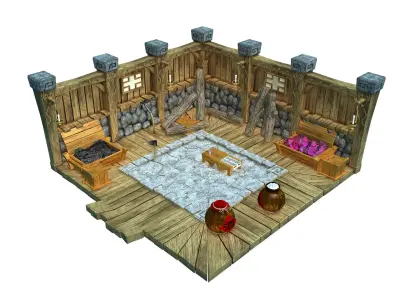 Gang Indoor - Warehouse 3D model