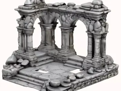 Ancient Ruins 7 3D print model