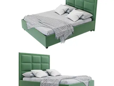 Modern Upholstered Bed  3D model