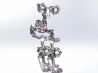 Robot spine structure and auxiliary exoskeleton device 3D model