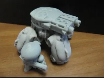 CHIBI-TECH SD - ARMORED DOMINATOR-V DUO GUNPOD     3D print model