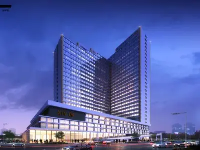 SU model of modern style Xinda community apartment building 3D model