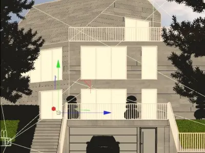 Modern villa - DAY VIEW 3D model