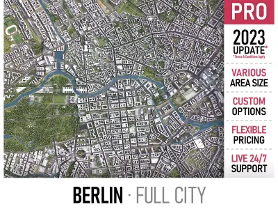 Berlin Low-poly 3D model