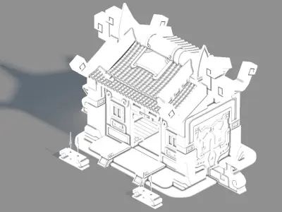 Game Gang Building - Junior loyalty hall 3D model