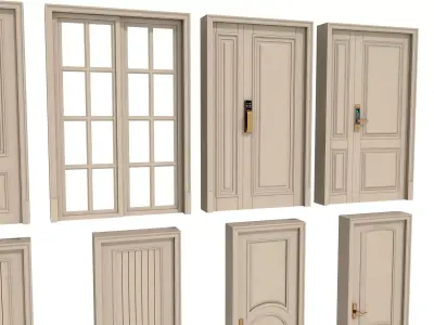Home Interior Doors  3D model purchase