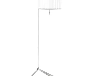 Black Floor Lamp 3D Model 3D model