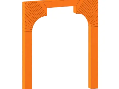 Set for creating arched structures 3D model