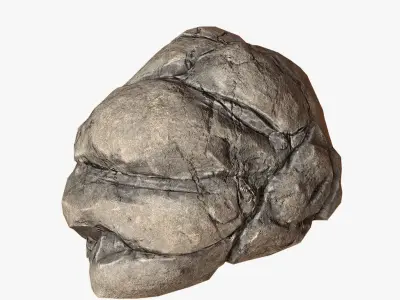 Sea Stone PBR Low-poly 3D model