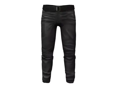Mens Gothic Pants Low-poly 3D model