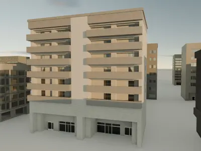 33 Realistic Building Pack 3D model