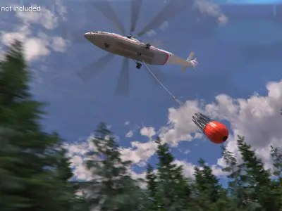  Russian EMERCOM Helicopter Mi-26 with Bambi Bucket 