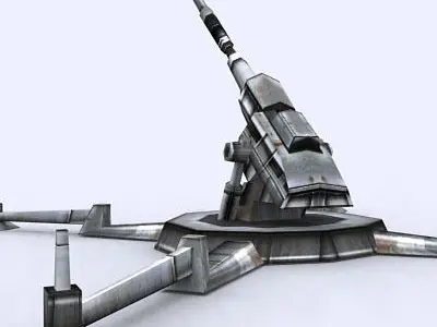 3DRT - Sci-Fi Forces - Artillery Gun 1  Low-poly 3D model
