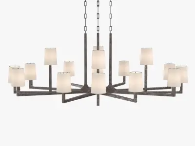 Wright Round Chandelier 60-inch 3D model